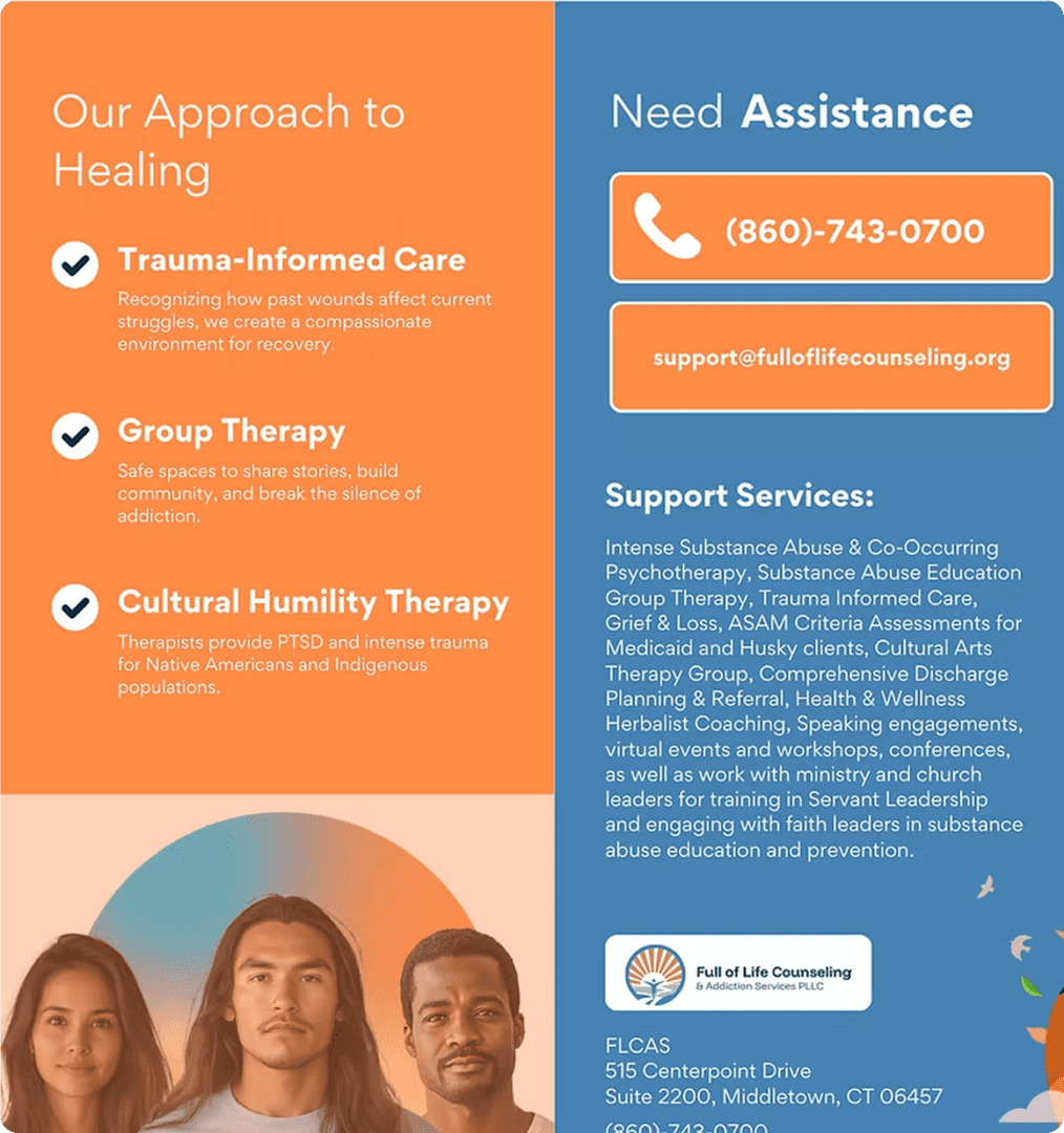 Healing approach and support services overview