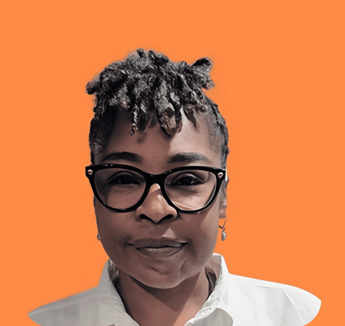 Portrait of a person with short hair