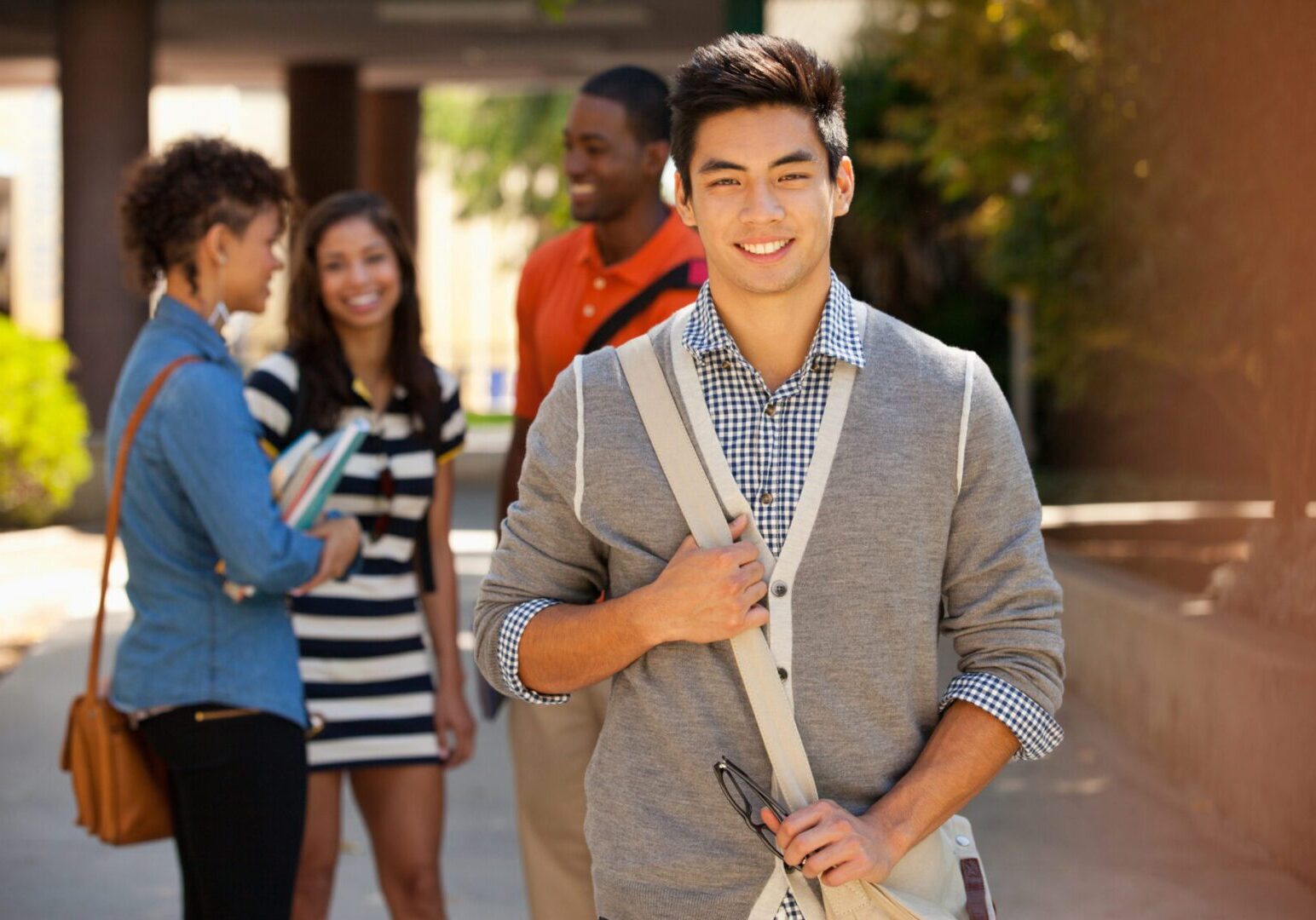 Smiling students